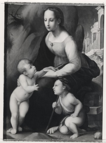 Sotheby's — Anonimo fiorentino - sec. XVI - Madonna con Bambino e san Giovannino — insieme